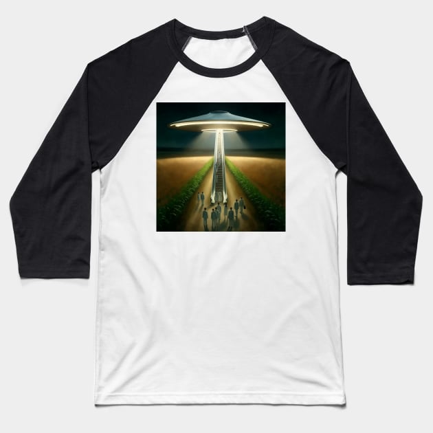 Leaving the Earth behind. Baseball T-Shirt by k9-tee